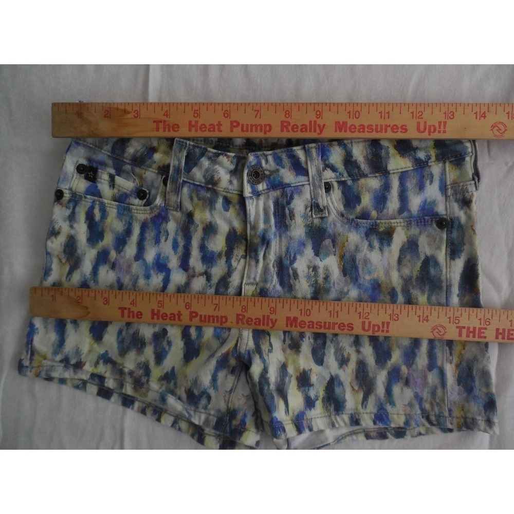 Big Star Shorts Womens 26 4 Multicolor Spotted Printed Denim Low Rise Festival - Picture 5 of 8